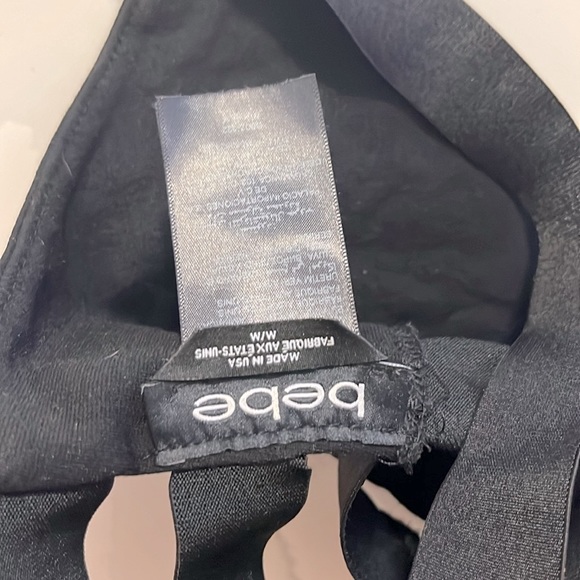 BEBE black bralette size medium - Picture 6 of 10